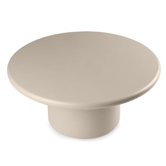 Masă de cafea Arce 80 cm, bej închis, mată