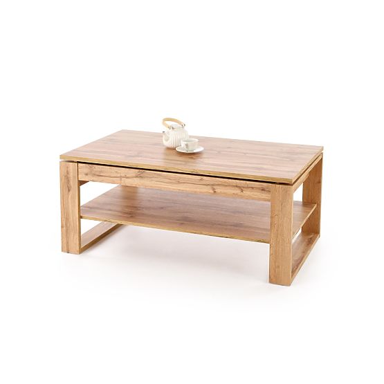 Masă de cafea BETTY cu blat rabatabil stejar artisan