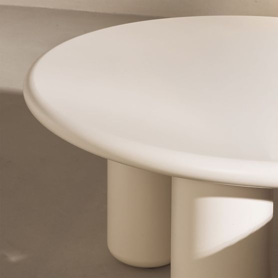 Masă de cafea Blair 60 cm, crem, mat