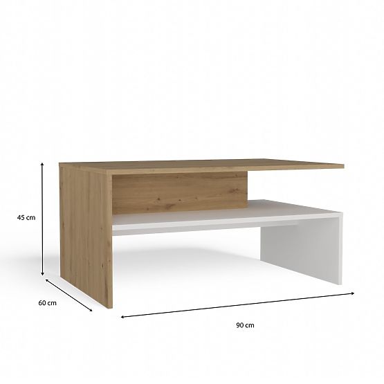 Masă de cafea Boston BOSTON ARTISAN ALB