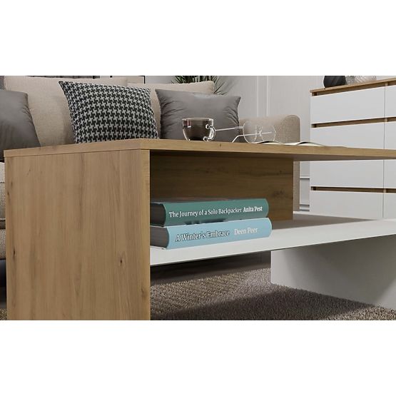 Masă de cafea Boston BOSTON ARTISAN ALB