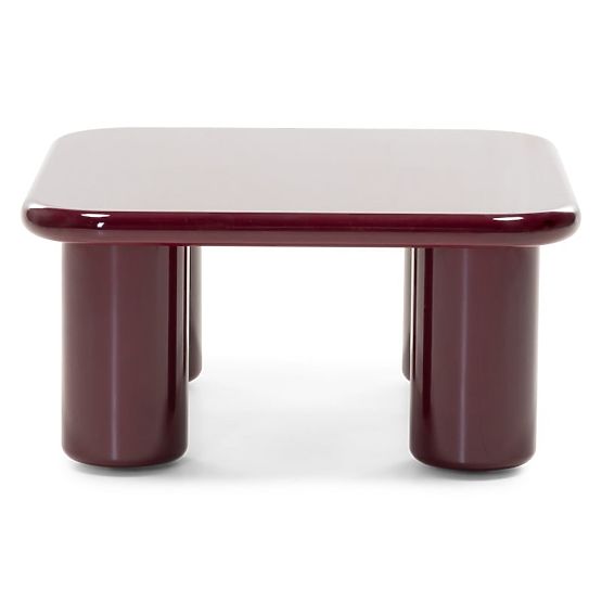 Masă de cafea Cherry 70 cm, burgund/vișiniu, lucios