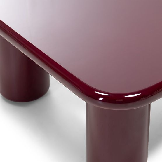 Masă de cafea Cherry 70 cm, burgund/vișiniu, lucios