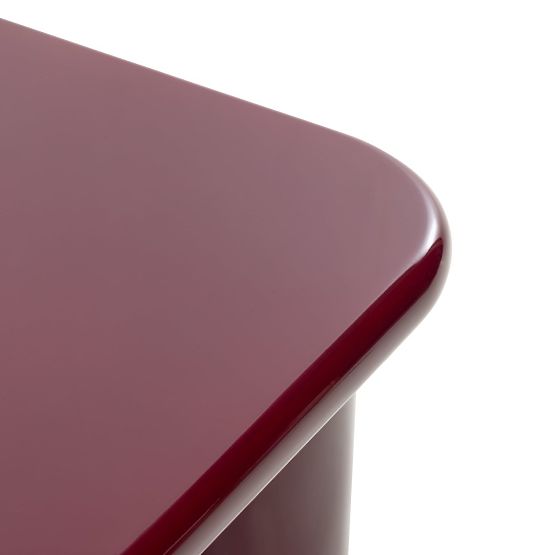 Masă de cafea Cherry 70 cm, burgund/vișiniu, lucios