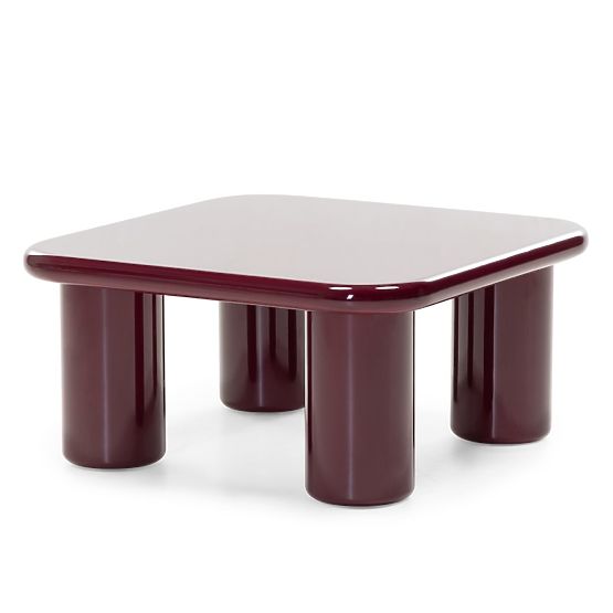 Masă de cafea Cherry 70 cm, burgund/vișiniu, lucios