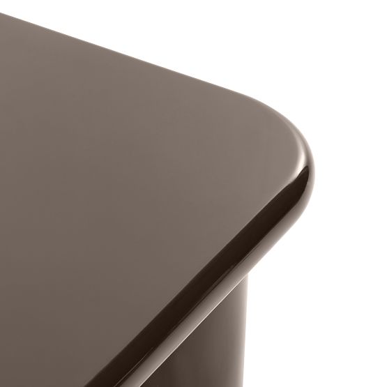 Masă de cafea Cherry 70 cm, ciocolatie, lucioasă