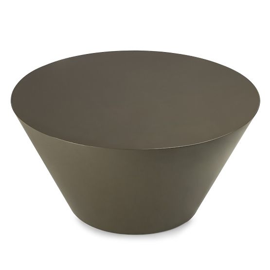 Masă de cafea Eclipso, 80 cm, gri-verzui, lucios