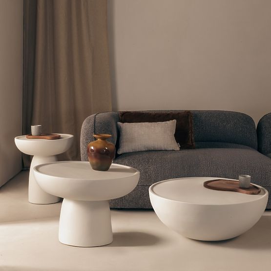 Masă de cafea Lagoon 60 cm, bej, mată