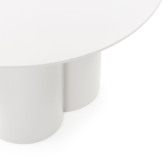 Masă de cafea Lazaro 80 cm, rotundă, bej-gri