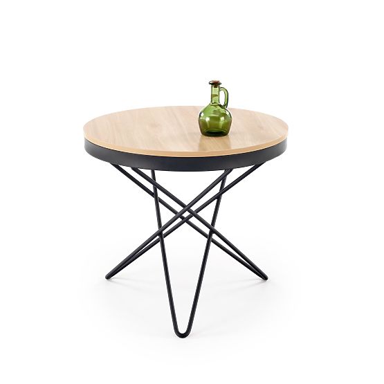 Masă de cafea LEILA, natural/negru (1p=1buc)