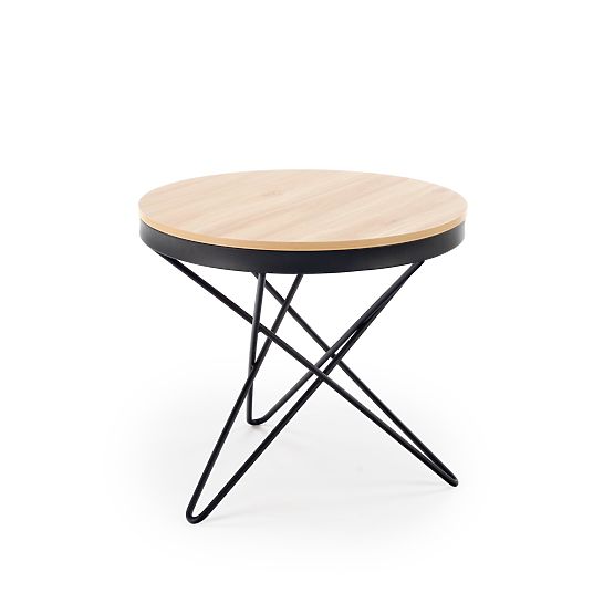 Masă de cafea LEILA, natural/negru (1p=1buc)