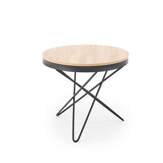 Masă de cafea LEILA, natural/negru (1p=1buc)