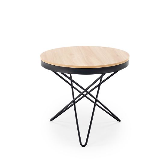 Masă de cafea LEILA, natural/negru (1p=1buc)