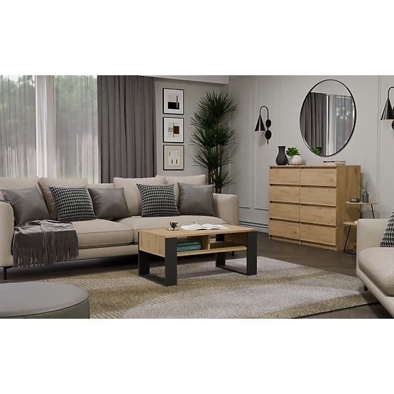 Masă de cafea Modern 2P ANTRACIT ARTISAN