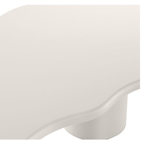 Masă de cafea Muse gri-bej, mată, forme rotunjite