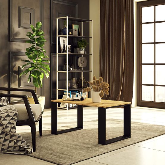 MASĂ DE CAFEA NOX STEJAR ARTISAN / NEGRU