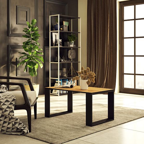 MASĂ DE CAFEA NOX STEJAR CRAFT / NEGRU