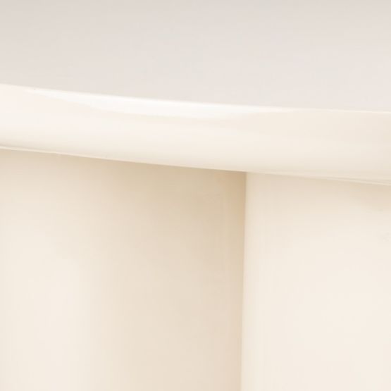 Masă de cafea Puro 80 cm, bej deschis, lucioasă