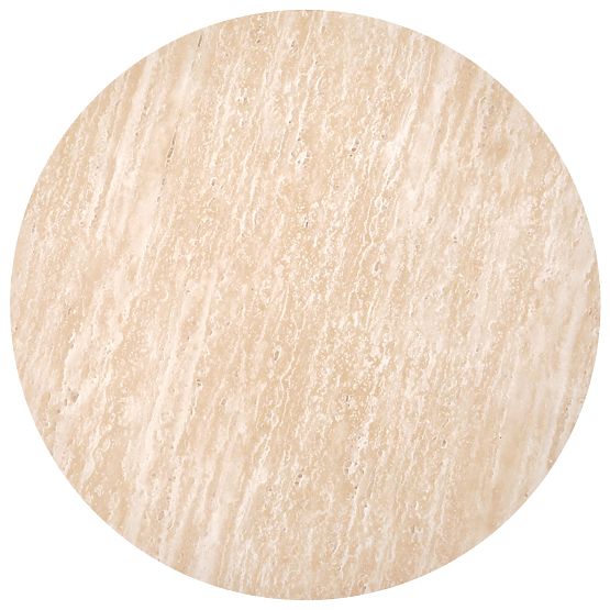 Masă de cafea rotundă TRAVERTINO, travertin