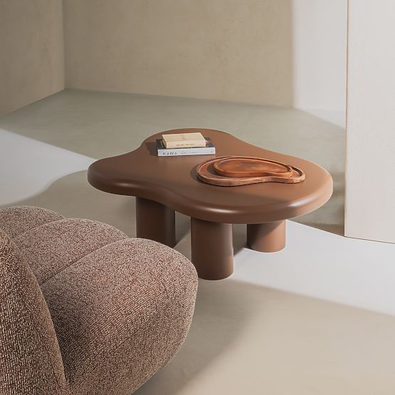 Masă de cafea Vercelli 100 cm, choco