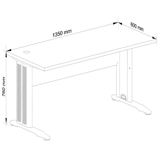 MASĂ DE CALCULATOR BM-135 STEJAR CRAFT
