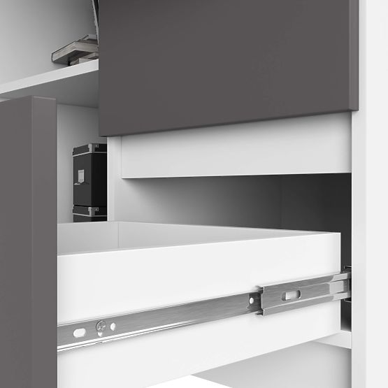 MASĂ DE COLȚ B16 CLP DREAPTA PK ALB / GRI