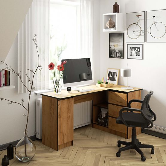 MASĂ DE COLȚ B20 CLP DREAPTA PK STEJAR CRAFT