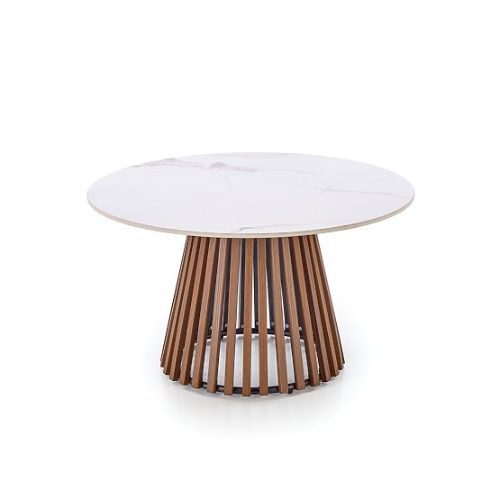 Masă de conferință CARINA marmură bej / nuc (2p=1buc)