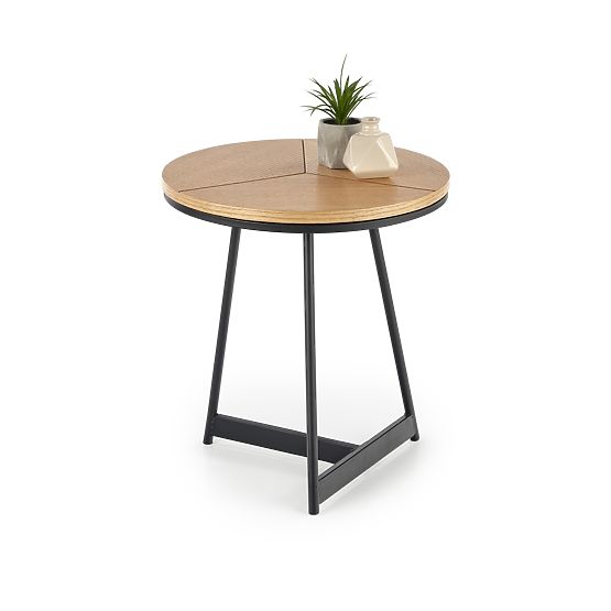 Masă de conferință KARIDA-S stejar natural/negru (1p=1buc)