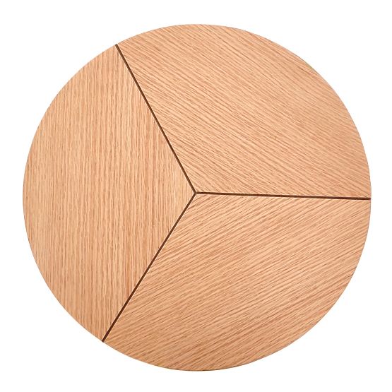 Masă de conferință KARIDA-S stejar natural/negru (1p=1buc)