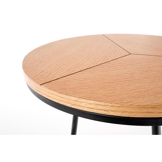 Masă de conferință KARIDA-S stejar natural/negru (1p=1buc)