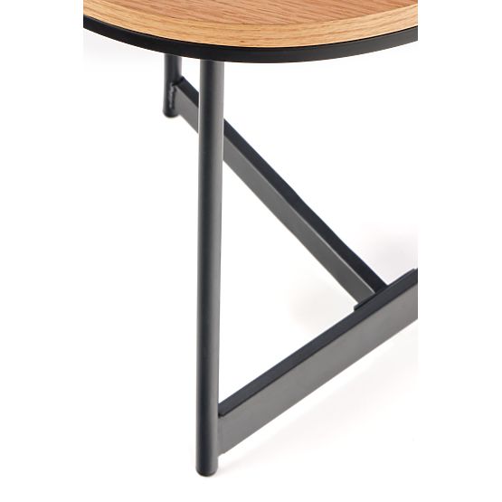 Masă de conferință KARIDA-S stejar natural/negru (1p=1buc)