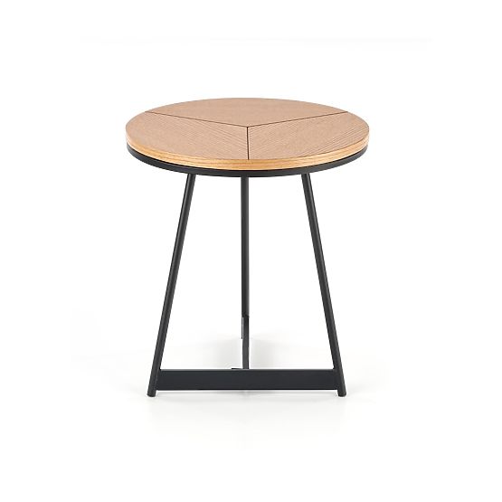 Masă de conferință KARIDA-S stejar natural/negru (1p=1buc)