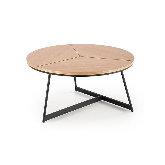 Masă de conferință KARIDA stejar natural/negru (1p=1buc)