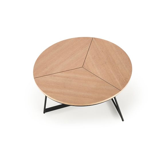 Masă de conferință KARIDA stejar natural/negru (1p=1buc)