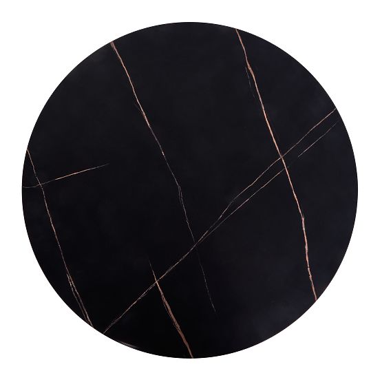 Masa de conferințe ANTICA blat - marmură neagră, cadru - negru (2p=1buc)