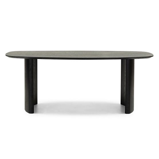 Masă de dining Oriento 200 cm, ovală, furnir de frasin