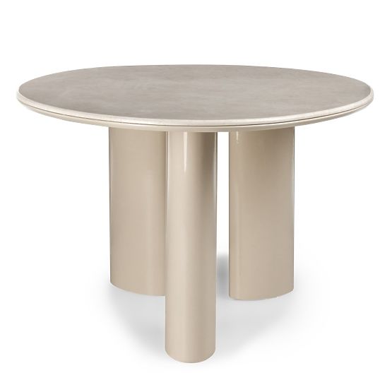 Masă de dining Rio 160 cm, bej deschis/marmură