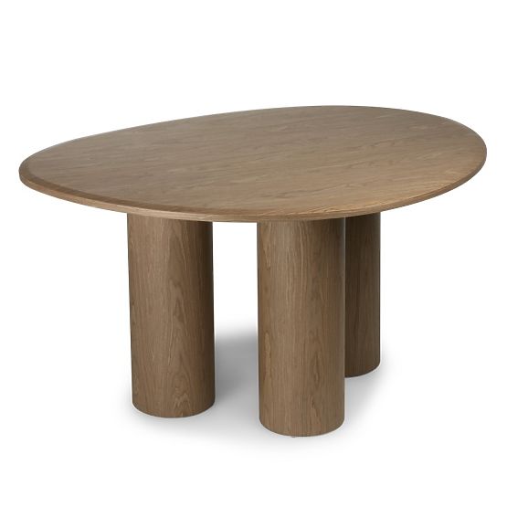 Masă de dining Vesper 140 cm, nuc