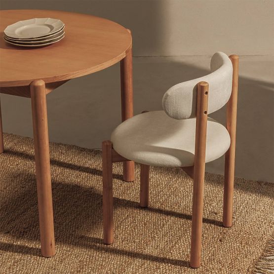 Masă de dining Yoko 110,5 cm, rotundă, naturală