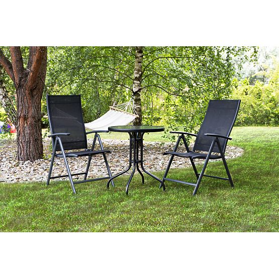 Masă de grădină 60cm sticlă călită masă pentru grădină terasă balcon