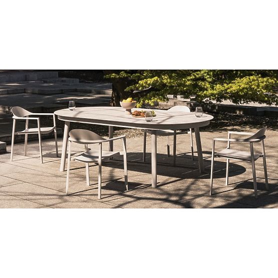 Masă de grădină extensibilă Marinelli II 230-300 cm, aluminiu, bej deschis