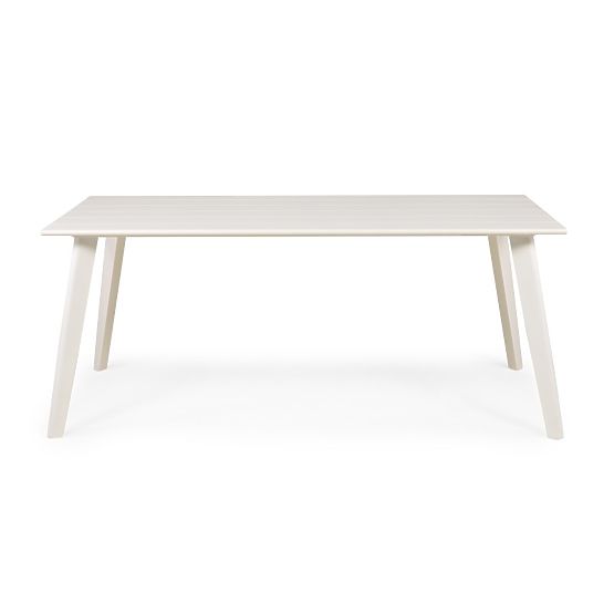 Masă de grădină Piretto 180 cm, aluminiu, alb