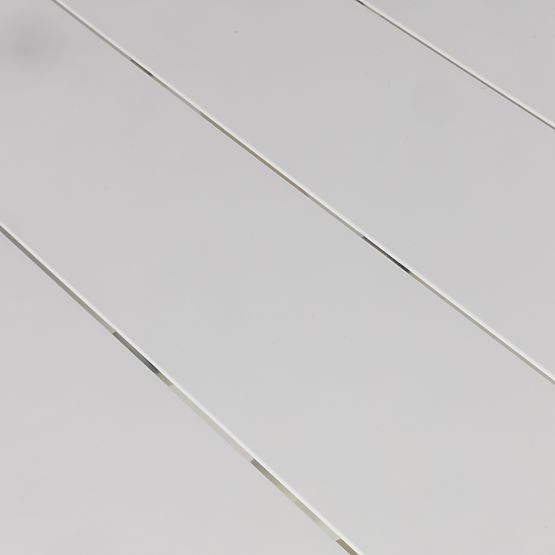 Masă de grădină Piretto 180 cm, aluminiu, alb