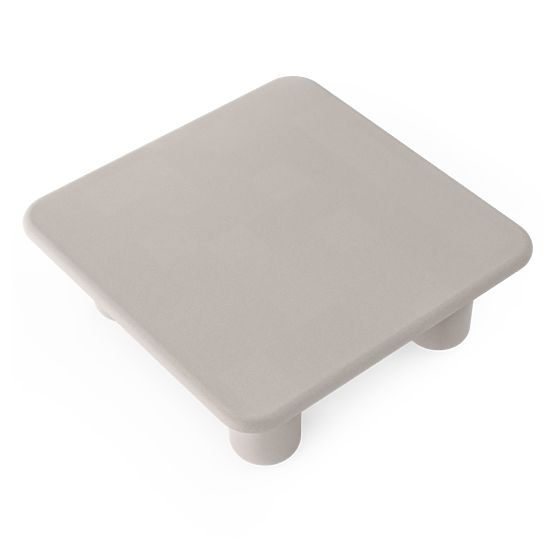 Masă de grădină Vibonis 100 cm, pătrată, din ciment, bej deschis