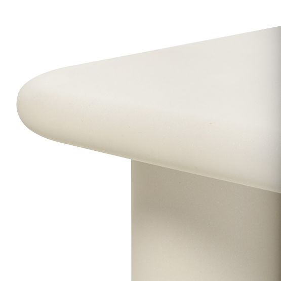 Masă de grădină Vibonis 70 cm, pătrată, din ciment, bej deschis