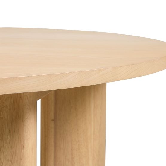 Masă de sufragerie Bali 120 cm, rotundă, alb crem