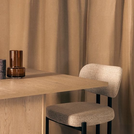 Masă de sufragerie Gasper 100 cm, pătrată, Stejar Cremona Torro