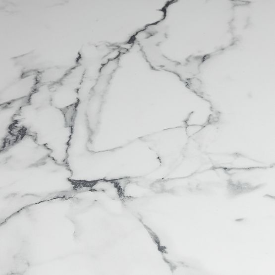 Masă de sufragerie Kairo 120 cm, rotundă, bej închis, marmură