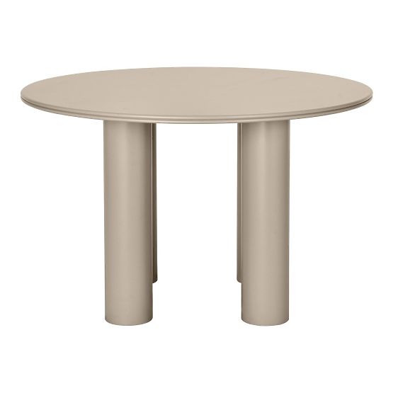 Masă de sufragerie Kairo 120 cm, rotundă, bej închis